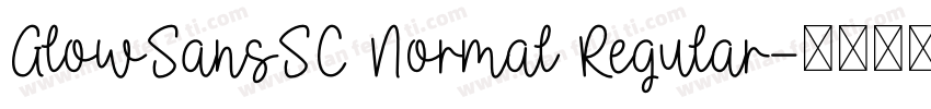 GlowSansSC Normal Regular字体转换